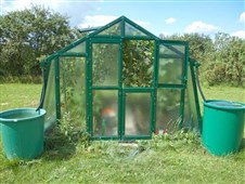 LIMES Lakovaný skleník PRIMUS typ K 4,5 - sklo Helios 4mm - pozink. profil